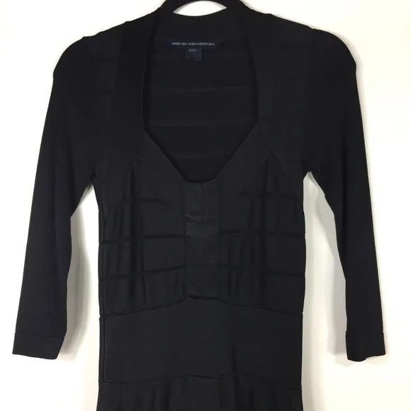 French Connection $188 Bodycon Bandage Dress Black - coffeafoods.com